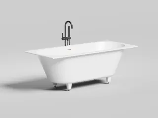 Ванна из искусственного камня Salini Ornella Axis Kit S-Stone 103521M 180x80см белый матовый